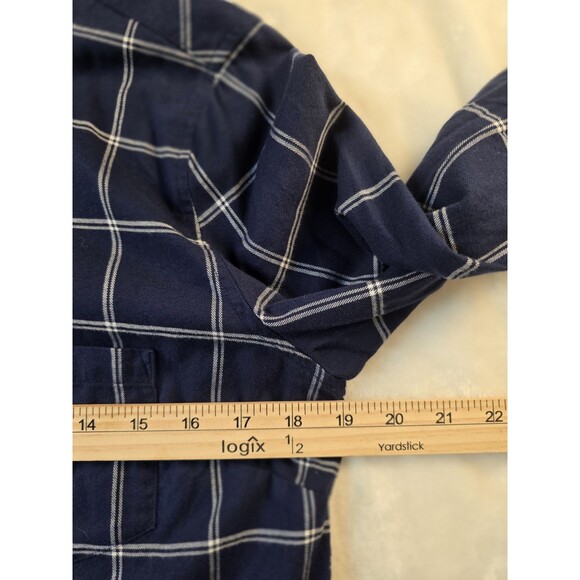 UNTUCKit Women's Size 8 Michelot Medium Blue Plaid Button Up Shirt - Picture 5 of 7